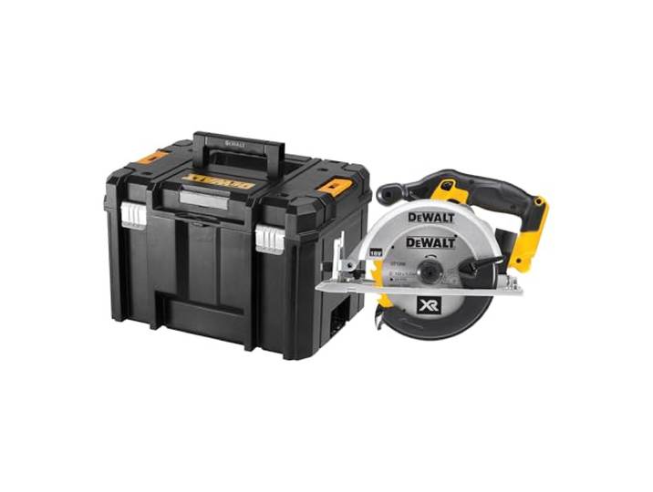 DEWALT scie circulaire 165 mm\, coupe 55 mm\, semelle magnésium DCS391NT-X