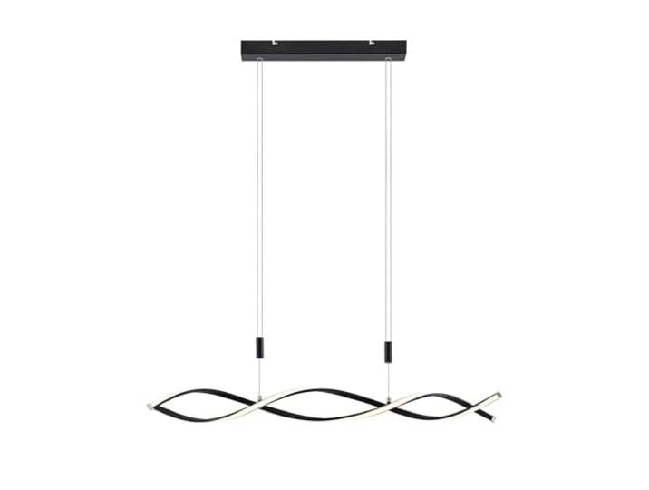 Lindby LED Suspension Welina à intensité variable (Moderne) en Noir Métal e. a. pour Salon & Salle manger (1 lampe\,à)\, lampe plafonnier suspension