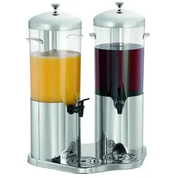 Bartscher Getränke-Dispenser DEW5 Duo, 10 Liter (2 x 5 Liter), Eisröhre, 150997