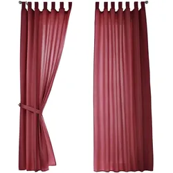 VORHANG 2ER SET POTSDAM HxB 245x140 cm Bordeuax