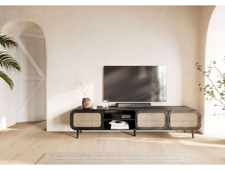 TV-Board Mango 220x40x50 dunkelgrau lackiert VALENCIA #224