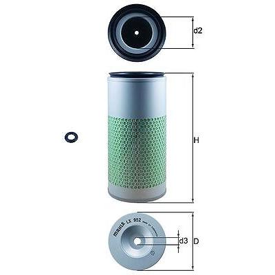 Mahle Luftfilter [Hersteller-Nr. LX952] für Land Rover