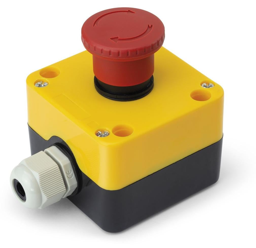 Orbit Electronic Noodschakelaar - 3A 240V - 2x Verbreekcontacten - Geel
