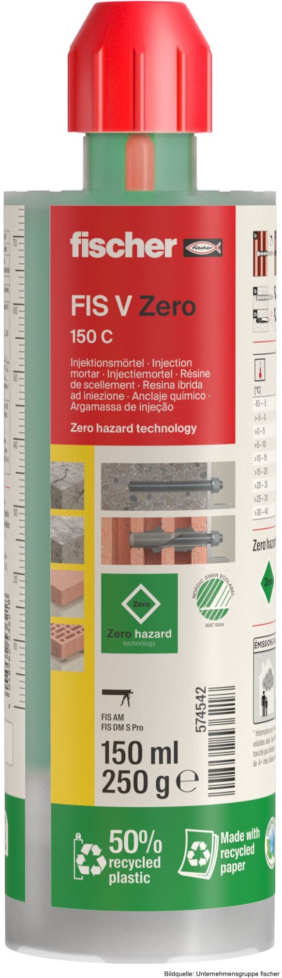 fischerwerke fischer Injektionsmörtel FIS V Zero, 150 ml
