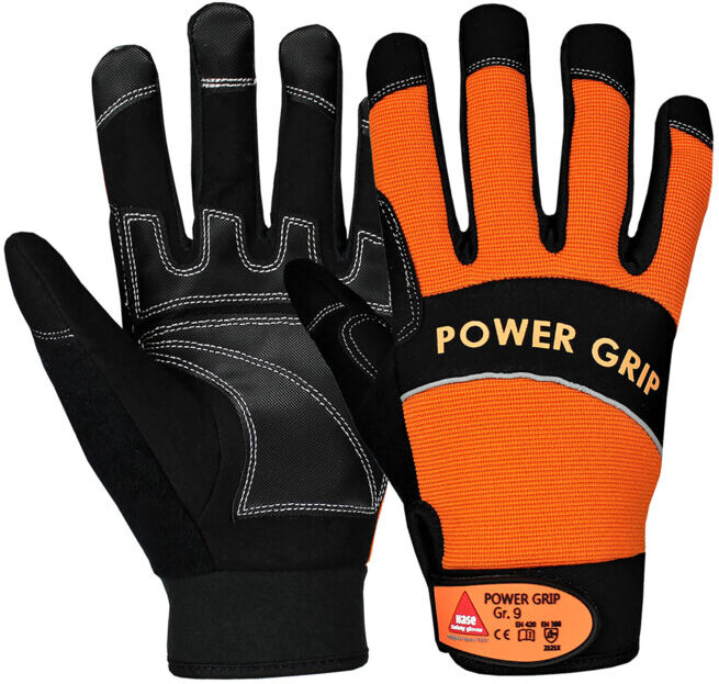 POWER GRIP Gants de montage en néoprène cuir synthétique Réf. 10 Hase (402000-10)