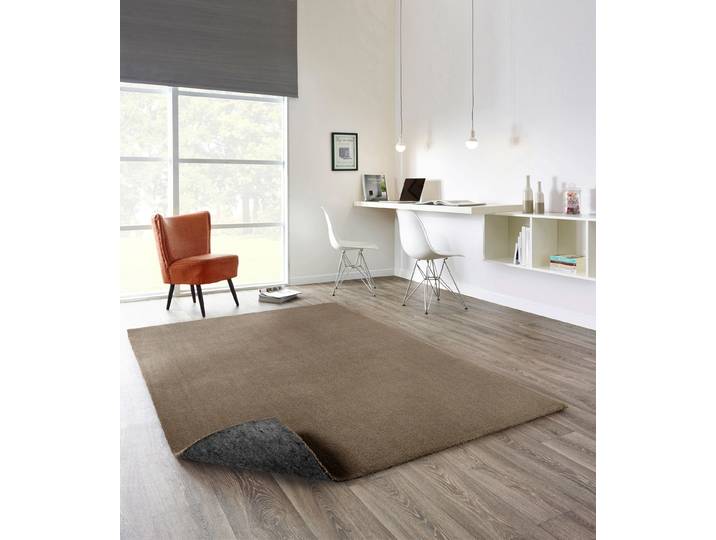 Kurzflorteppich Mire Braun 140 x 200cm Polyester