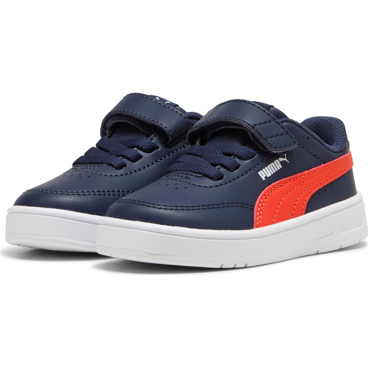 Puma Court Classic Clean AC Inf puma navy-red flash (13) 6 403752-13-6