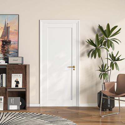 Lirago 1-Panel Slab Door French Interior Door Paintable MDF Door Panel Pre-Assembled Panel for Closet Pantry Bedroom Livingroom Study