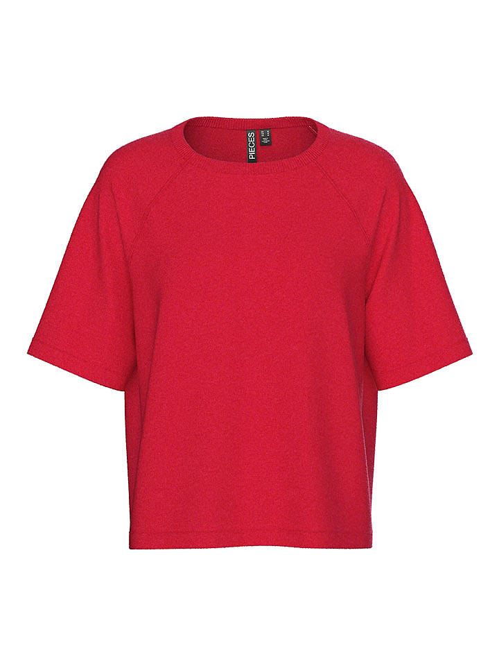 Pieces Shirt "Bree" in Rot - XS