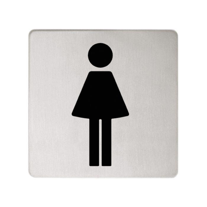 Keuco Türschild Plan 14966070000 Symbol Damen, Edelstahl