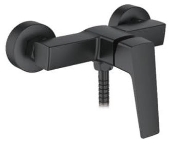 Ibergrif M12007B douchearmatuur met handdouche, slang en houder, zwart