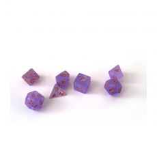 Dice4friends Würfelset Frost - Purple Rain (7) 284821