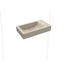 Kaldewei CONO Wand-Handwaschtisch, 550x300 mm, warm beige, 1er Hahnlochbohrung, ohne Überlauf