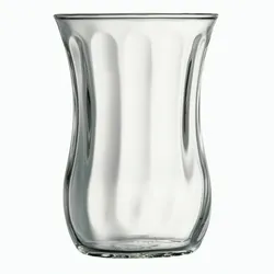 Pasabahce 42021.6 Set 6-tlg. Teeglass Optikli Cay Bardagi Gläser-Set für 6 Personen