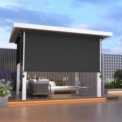 Royalcraft 10' x 8' Outdoor Roller Shades with Pull Rod Operation