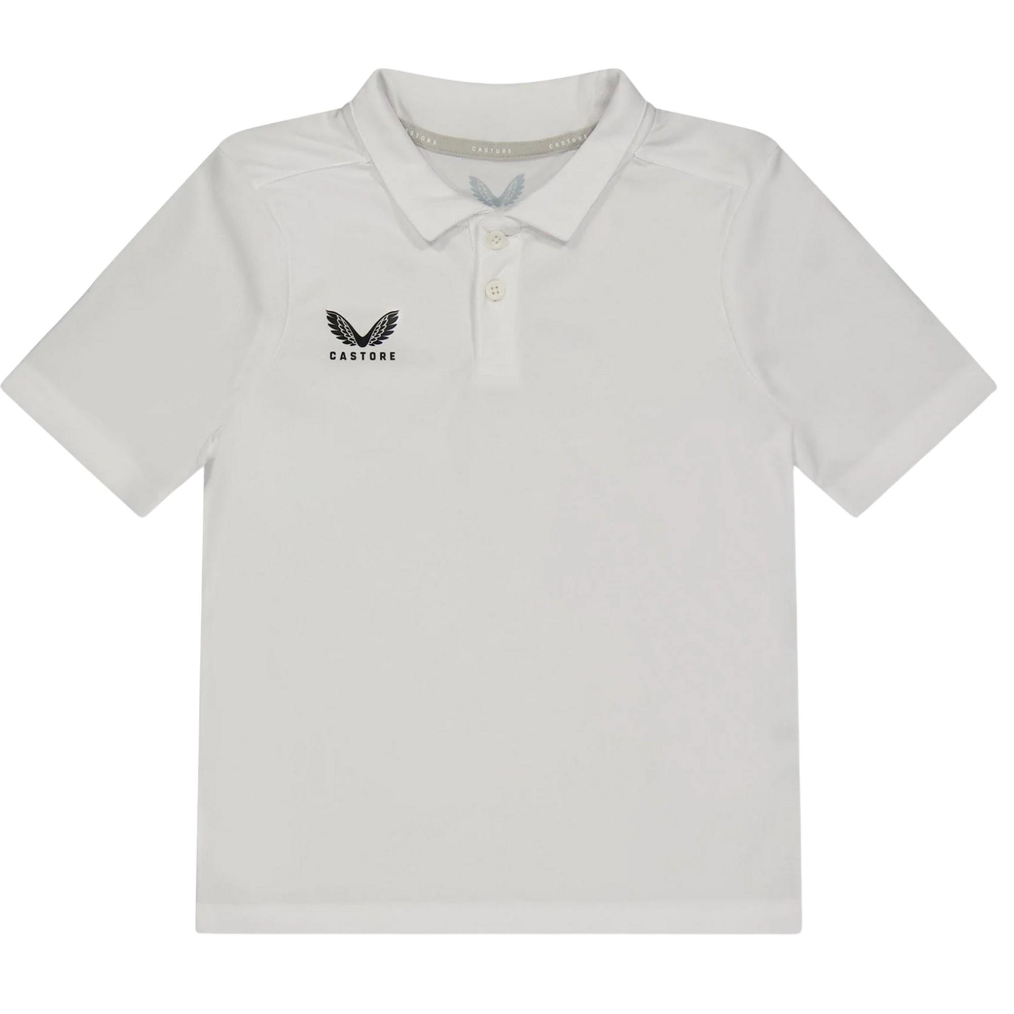 Castore Kinder/Kids Poloshirt (Briljant wit)
