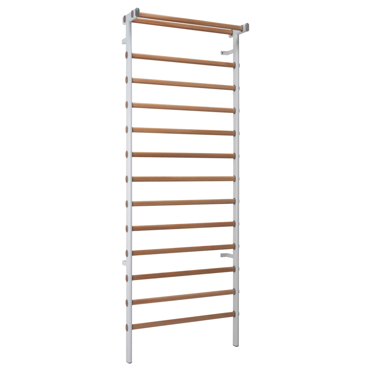 Sprossenwand Metall/Holz, BxH 90x240 cm, 14 Sprossen