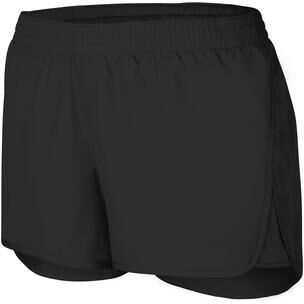 Augusta Sportswear 2431 Girls Wayfarer Shorts in Black size Medium   Polyester