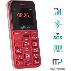 Myphone Halo Easy (1.77", 0.30 Mpx), Tastenhandy, Rot