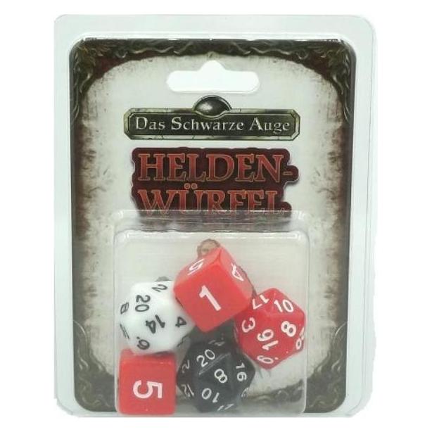 Ulisses Spiele DSA5 Einsteigerbox - Zwergen-Würfelset, 5 Stück, rot (DE-Ausgabe) (US25420)