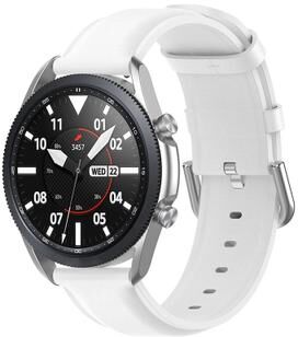 Everyday Crate Galaxy Watch 3 41mm Leather Watch Band 20mm Replacement Strap For Samsung Galaxy Watch Active Active2 And More white