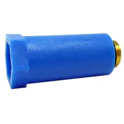 USH Baustopfen 025018 1/2", blau, Messinggewinde
