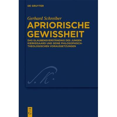 Apriorische Gewissheit, Gebundene Ausgabe von Gerhard Schreiber, De Gruyter, 978-3-11-031560-8