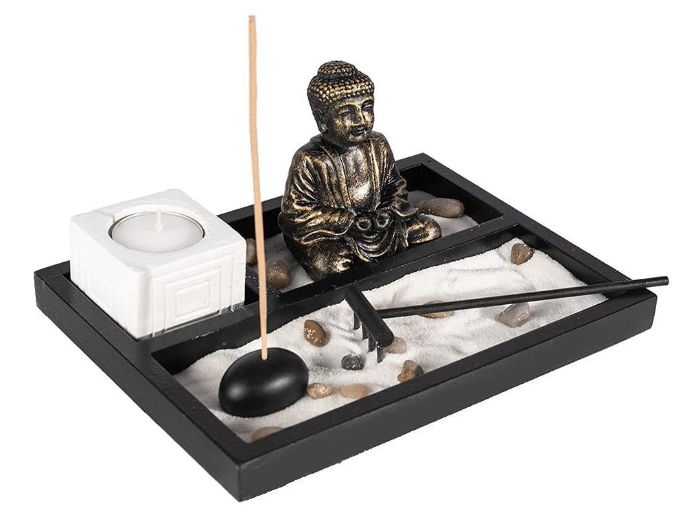 Merkloze Grote Zen Tuin met Boeddha voor op tafel