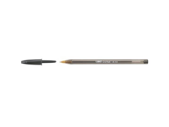 Bic Cristal Grote Balpen 1.6mm Zwart [Pack van 50]