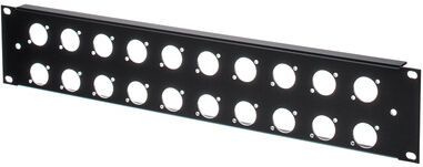Thon Rack Panel 2U 20XLR 90°