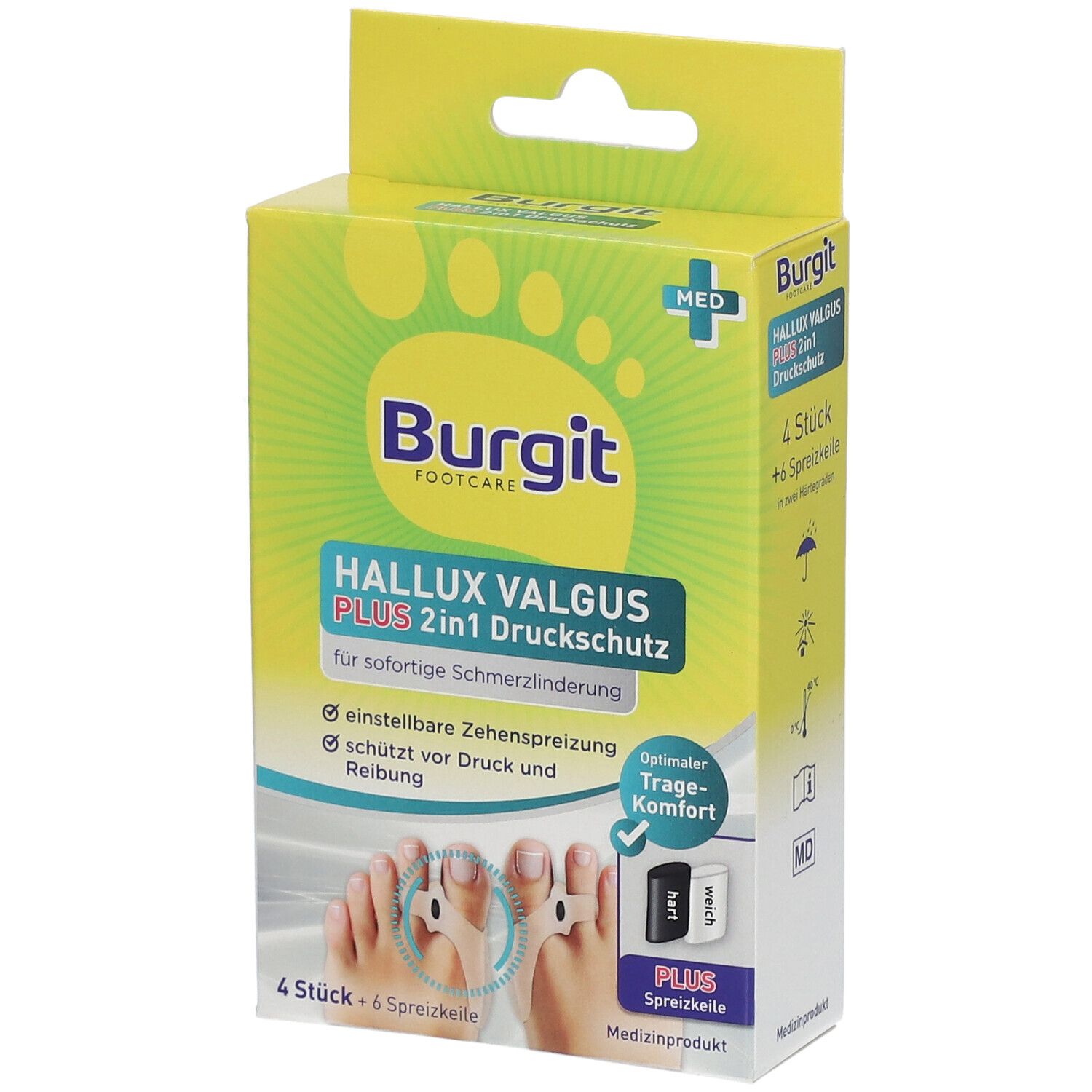 Burgit Hallux Valgus Plus 4 St Schienen