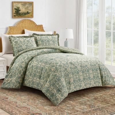Spartina 449 McCallister Vine 3-Piece Reversible Cotton Sateen Comforter Set