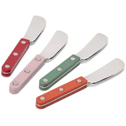 Tchibo - 4 Buttermesser - silber