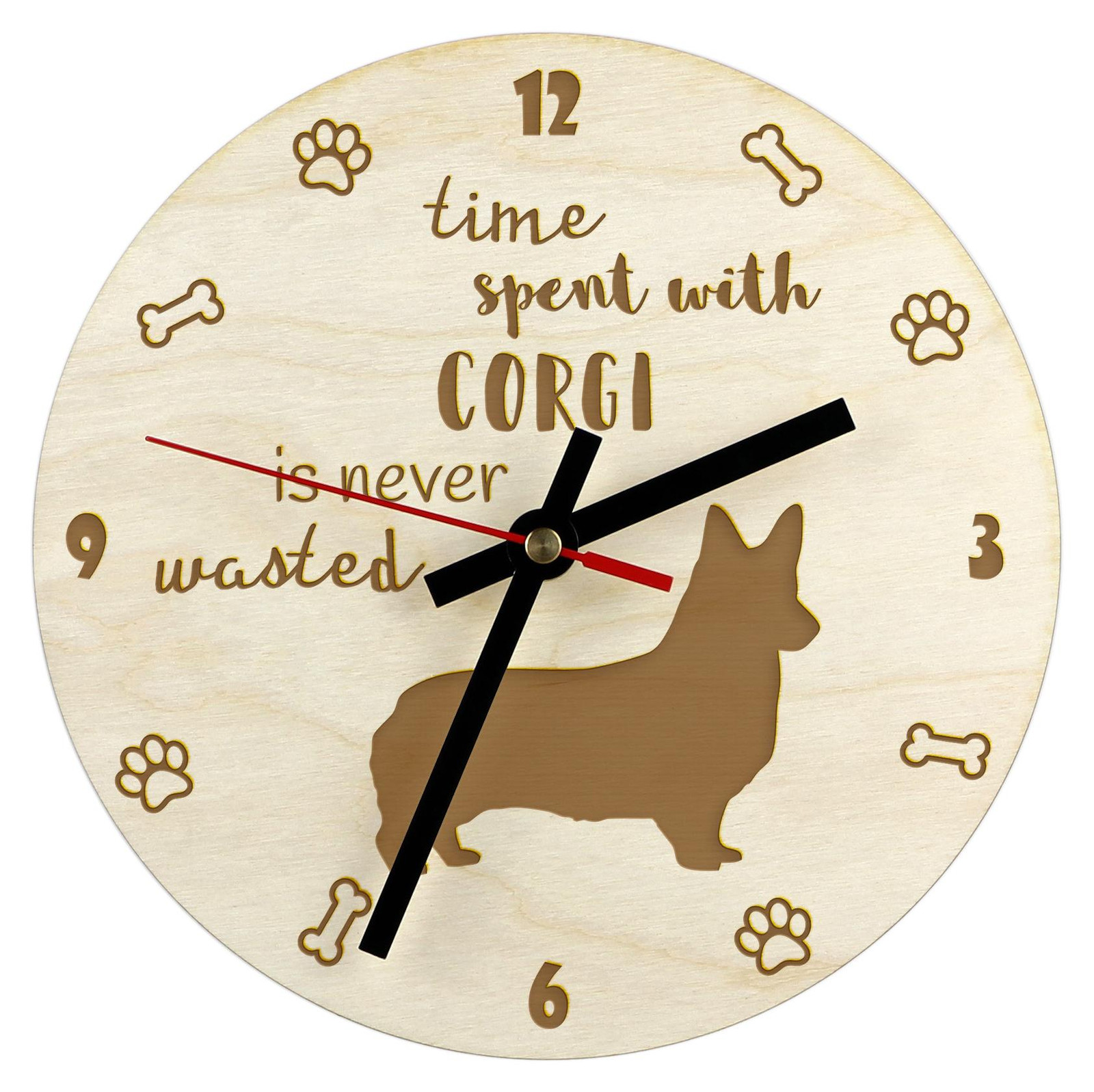 Art-Dog Wandklok Welsh Corgi