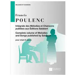Melodies et chansons pour chant et piano, Fachbücher von Francis Poulenc