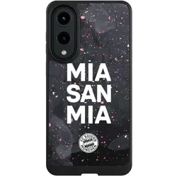 Nivocase Hülle für Samsung Galaxy S25 Edge Handyhülle NIVOcore Case Schwarz FC Bayern München Mia San Mia (Samsung Galaxy S25 Edge), Smartphone Hülle, Schwarz