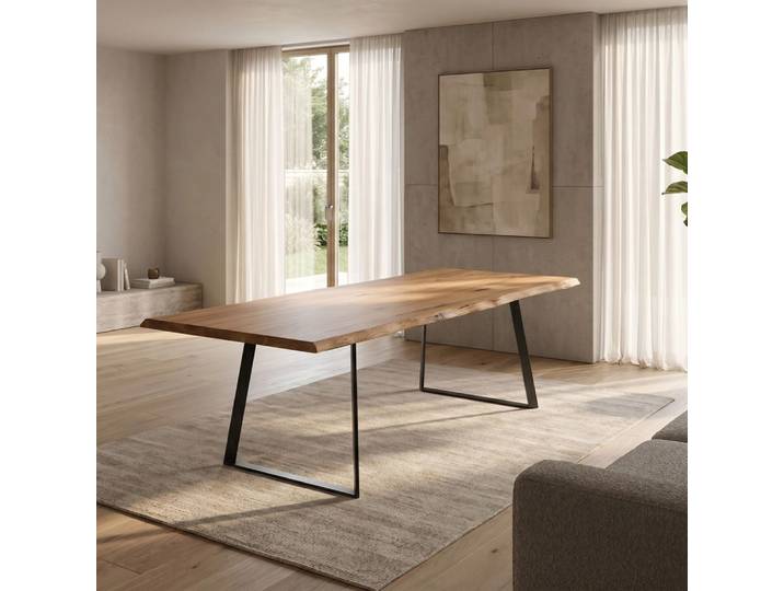 Ausziehbarer Delta-Holztisch 120x80 cm Eine Verlängerung 50 cm Danzz
