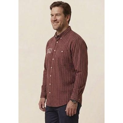 Karohemd MAN'S WORLD PLUS "im lässigen Freizeit-Look mit modernem Charakter", Herren, Gr. L, N-Gr, rot, Popeline, Obermaterial: 100% Baumwolle, kariert, regular fit normal, 2-Knopf-Manschette, Hemden Karohemd, Komfortabel geschnitten und vielseitig...