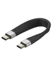 Techly USB-C Stecker auf kurz flaches FPC 0,124 m Schwarz (ICOC-USBC-FL-U4)
