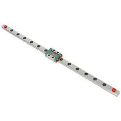 MakerBeam Linearführung mit Schlitten, 4x M3 Gewinde, Ø3,5mm Löcher, 20mm Abstand - Länge: 200 mm