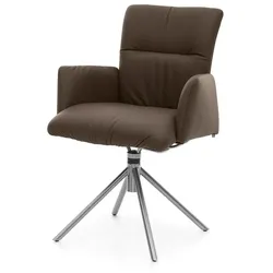 Musterring Stuhl Helmond Leder Braun Espresso