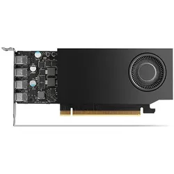 Nvidia RTX A400 (4 GB, GDDR6), Grafikkarte, Schwarz