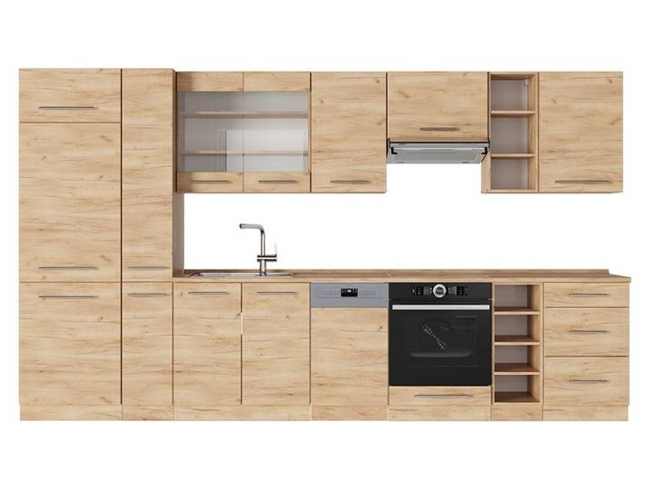 Cuisine Vicco Fame-Line Chêne de force doré 355cm \, PT Chêne\, Model 56935