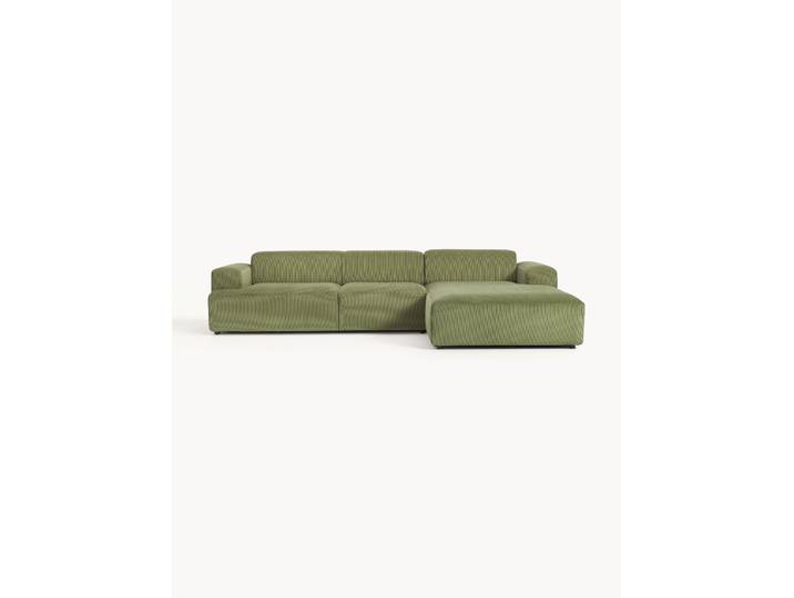Cord-Ecksofa Melva (4-Sitzer)