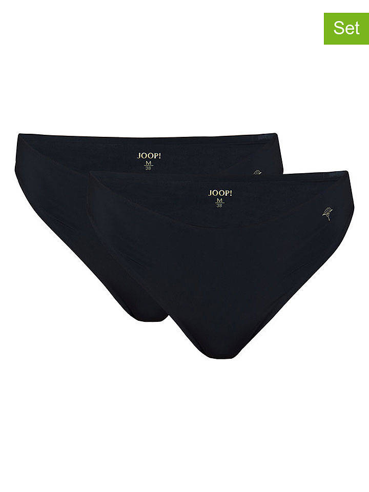 Joop! Bodywear 2er-Set: Strings in Schwarz - 44