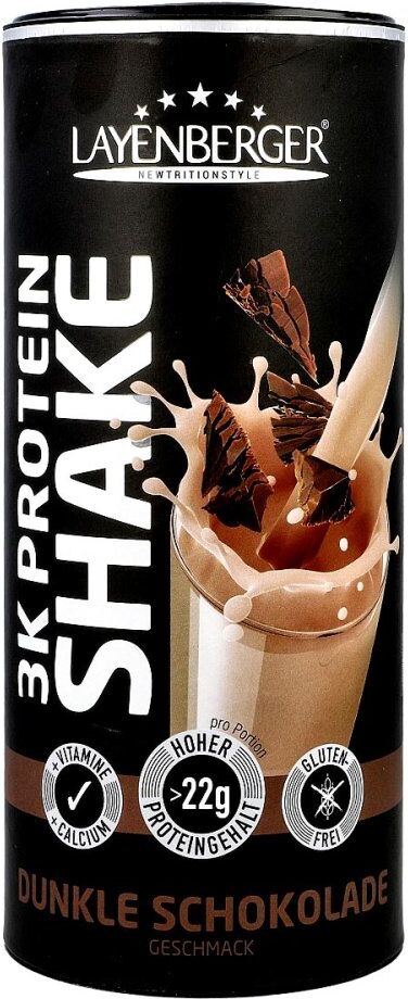 Layenberger 3k Protein Shake Dunkle Schokolade Pulver