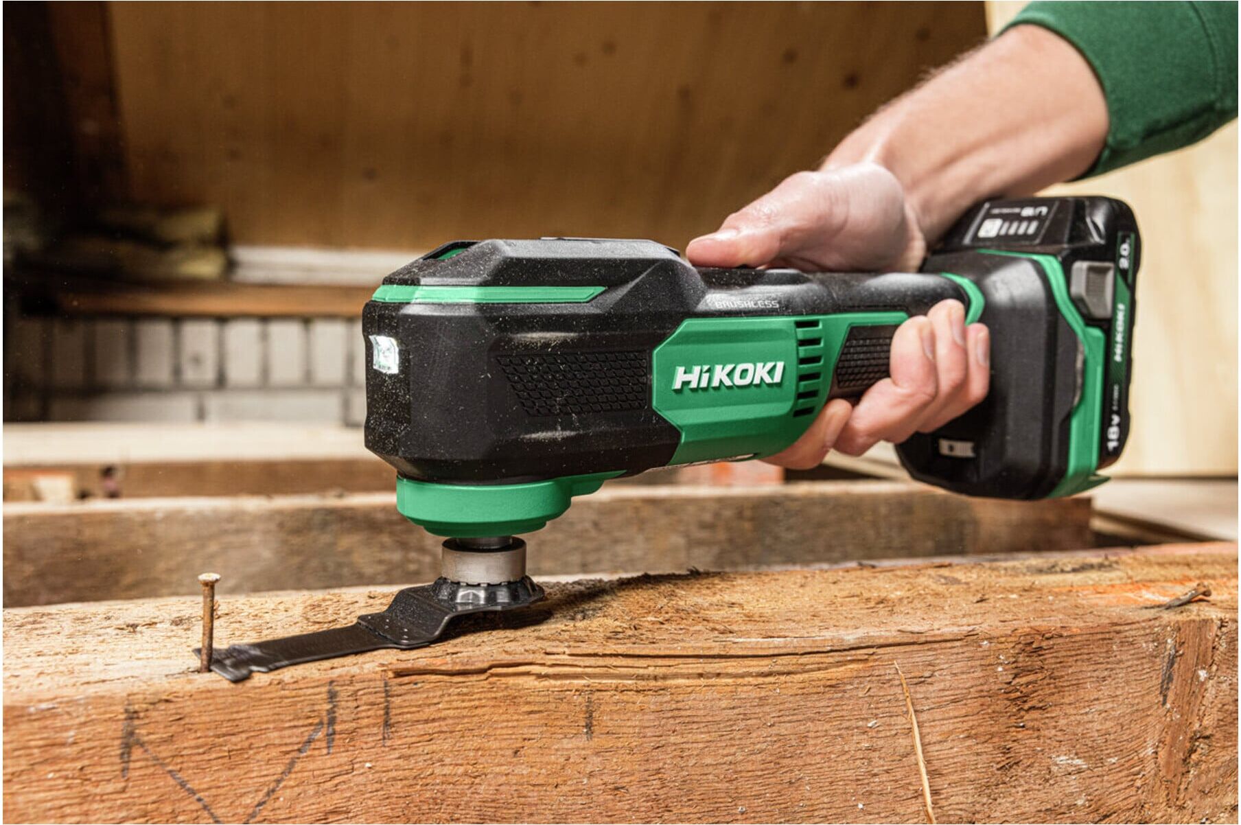 HiKOKI Akku-Multitool CV18DA (Karton) (HSC II) (CV18DAW4Z)