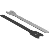 Klett-Kabelbinder 240mm x 13mm schwarz, 10 Stück
