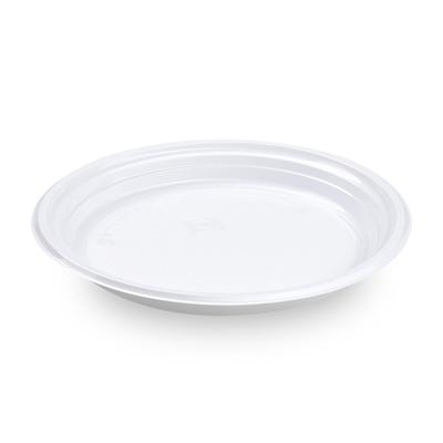 Papstar 500x Mehrweg Menüteller rund O 22 cm H 2,6 cm Mikrowellentauglich weiß