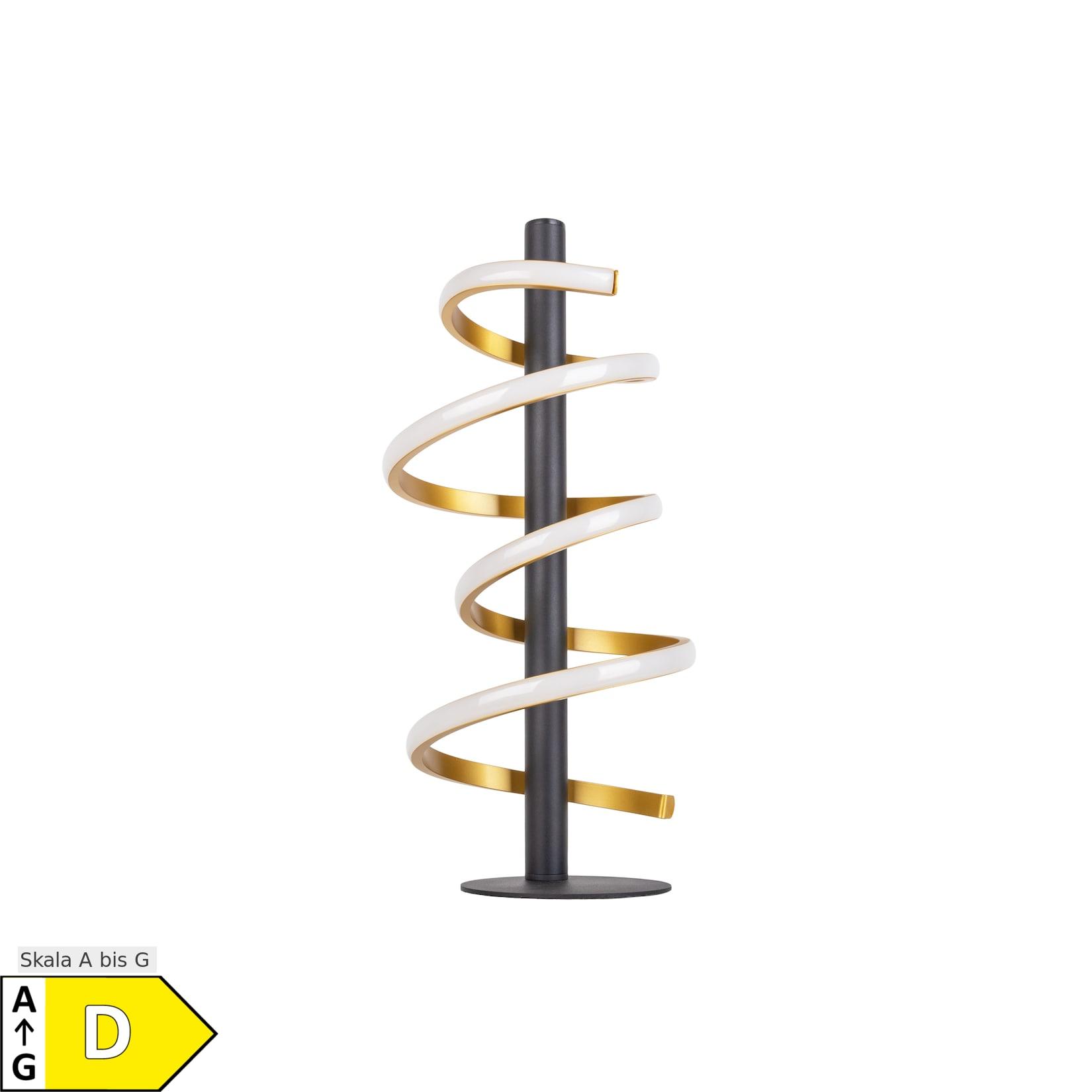 Näve LED Tischleuchte "BELLEZA" H: 50cm gold